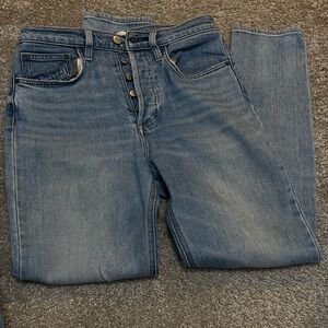 Denim forum size 27 yoko high rise slim